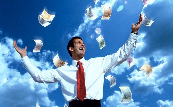 Happy money man