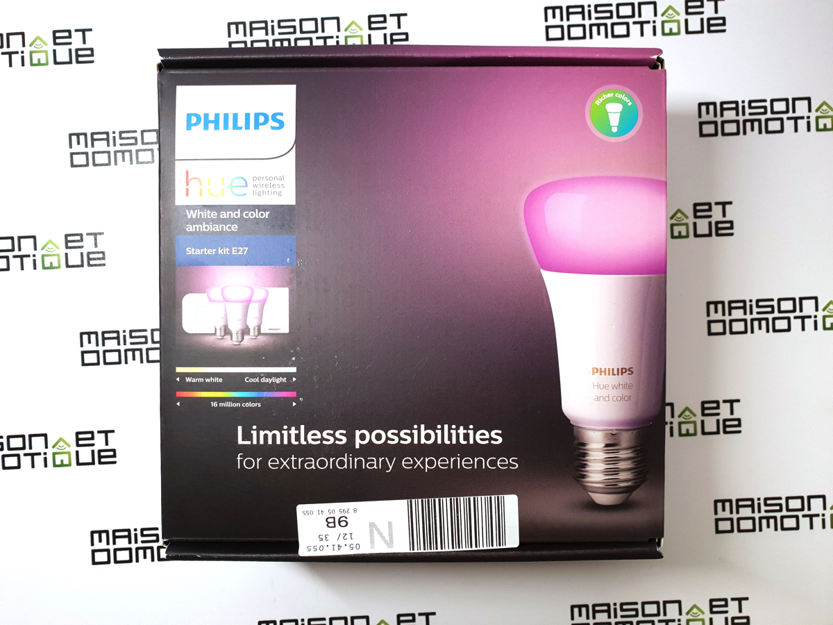 Philips Hue Kit de démarrage White and Color E27 - Éclairage connecté