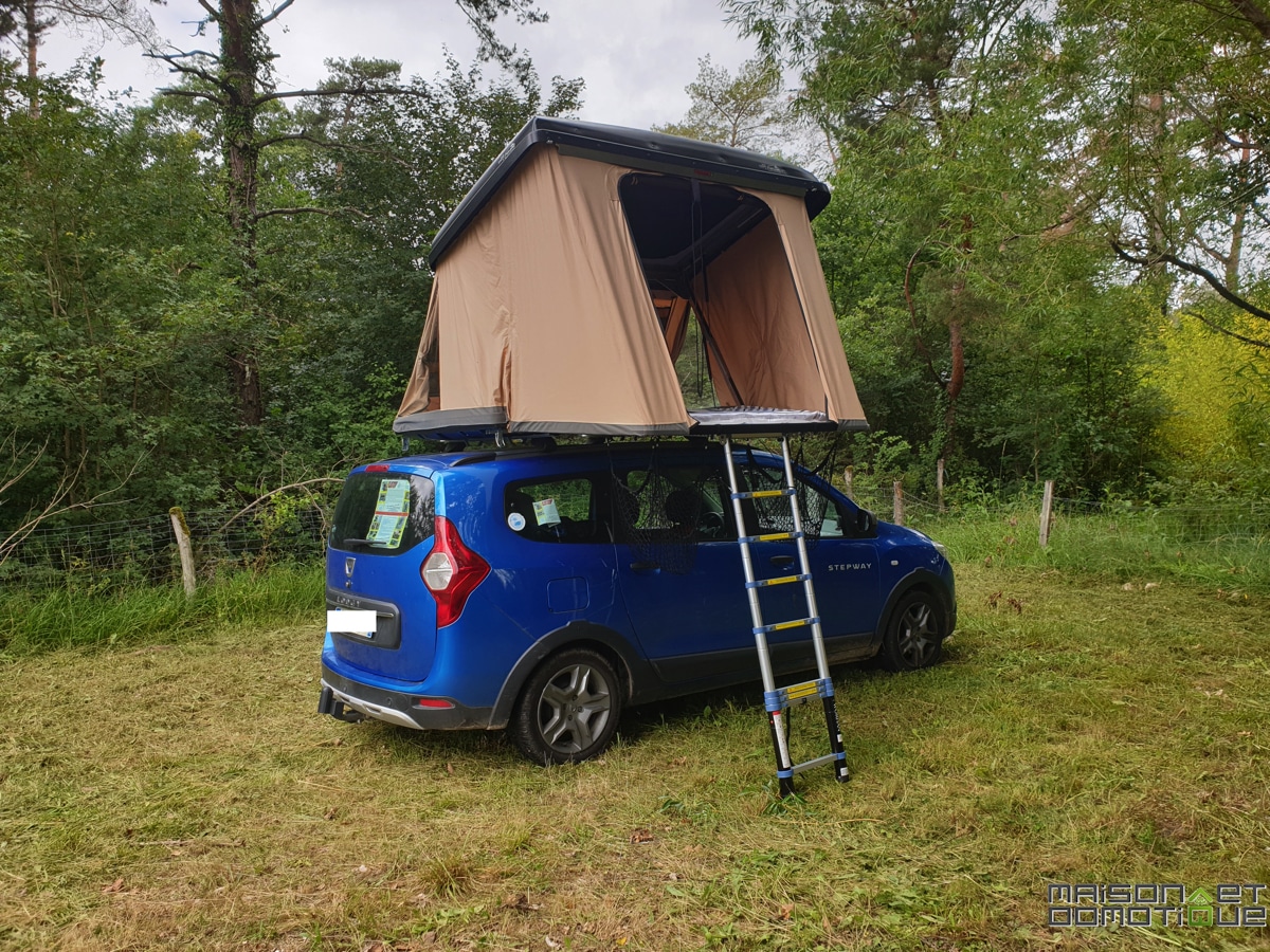 Où dormir avec une tente de toit ?