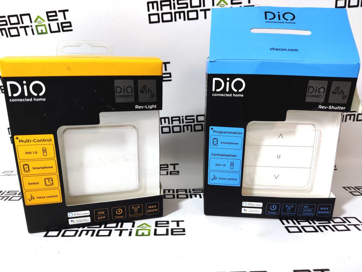 CHACON DiO - Interrupteur d'éclairage récepteur sans fil compatible DiO 1.0  (433MHz) et DiO Connect (WiFi) 