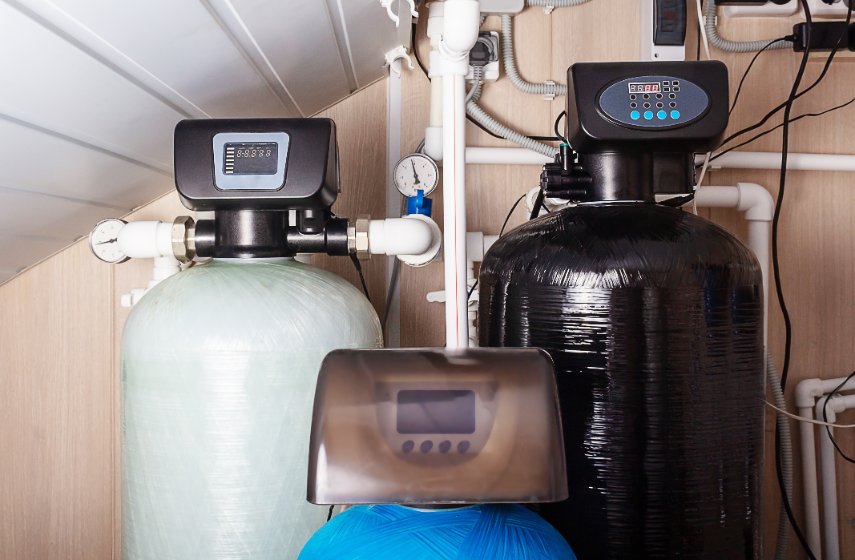 Système de filtration et purification d'eau et adoucisseur eau au CO2