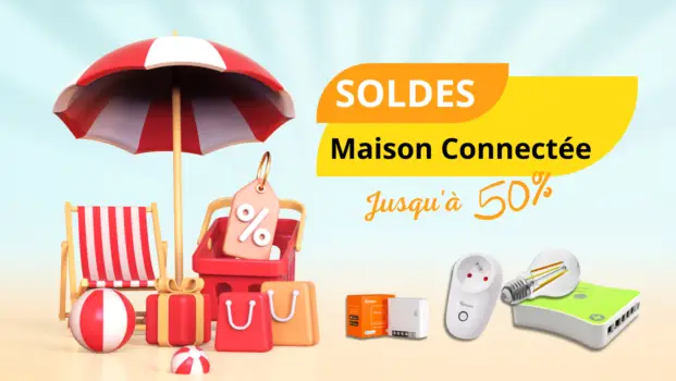 NOUS - Prise connectée extérieure double Tasmota 16A + mesure conso